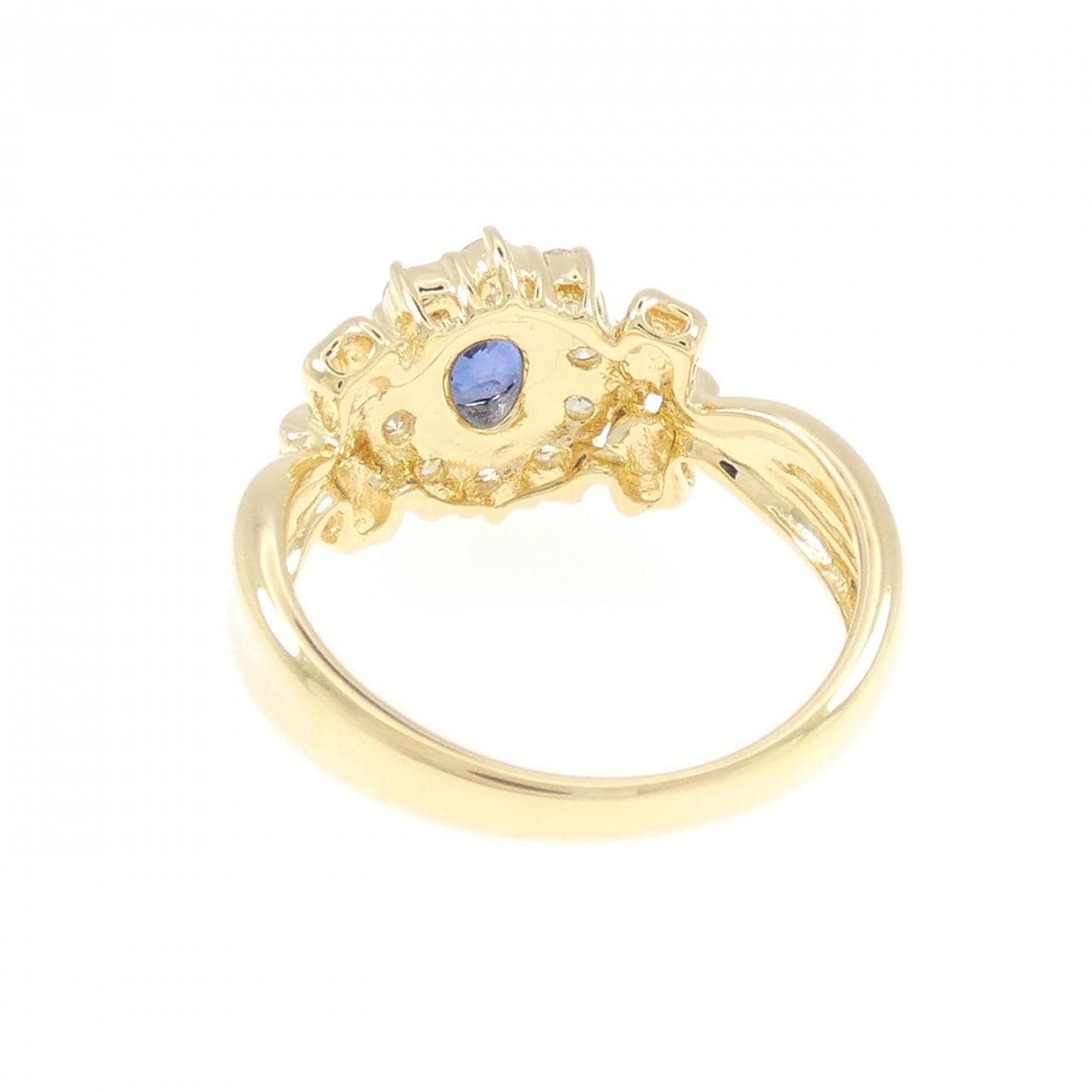 K18YG サファイヤ リング 0.48CT