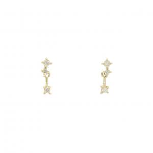 K18YG ダイヤモンド ピアス 0.04CT