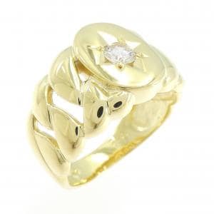 K18YG ダイヤモンド リング 0.200CT