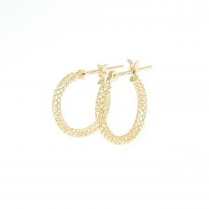 K18YG フープ ピアス