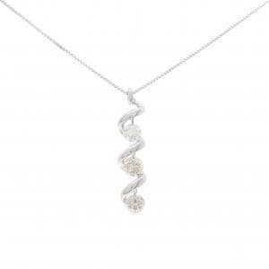 K18WG ダイヤモンド ネックレス 1.00CT