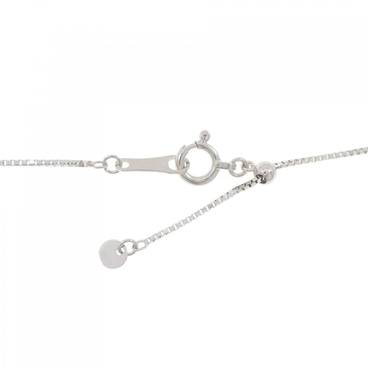 PT900/PT850 フラワー ピンクダイヤモンド ネックレス 0.07CT