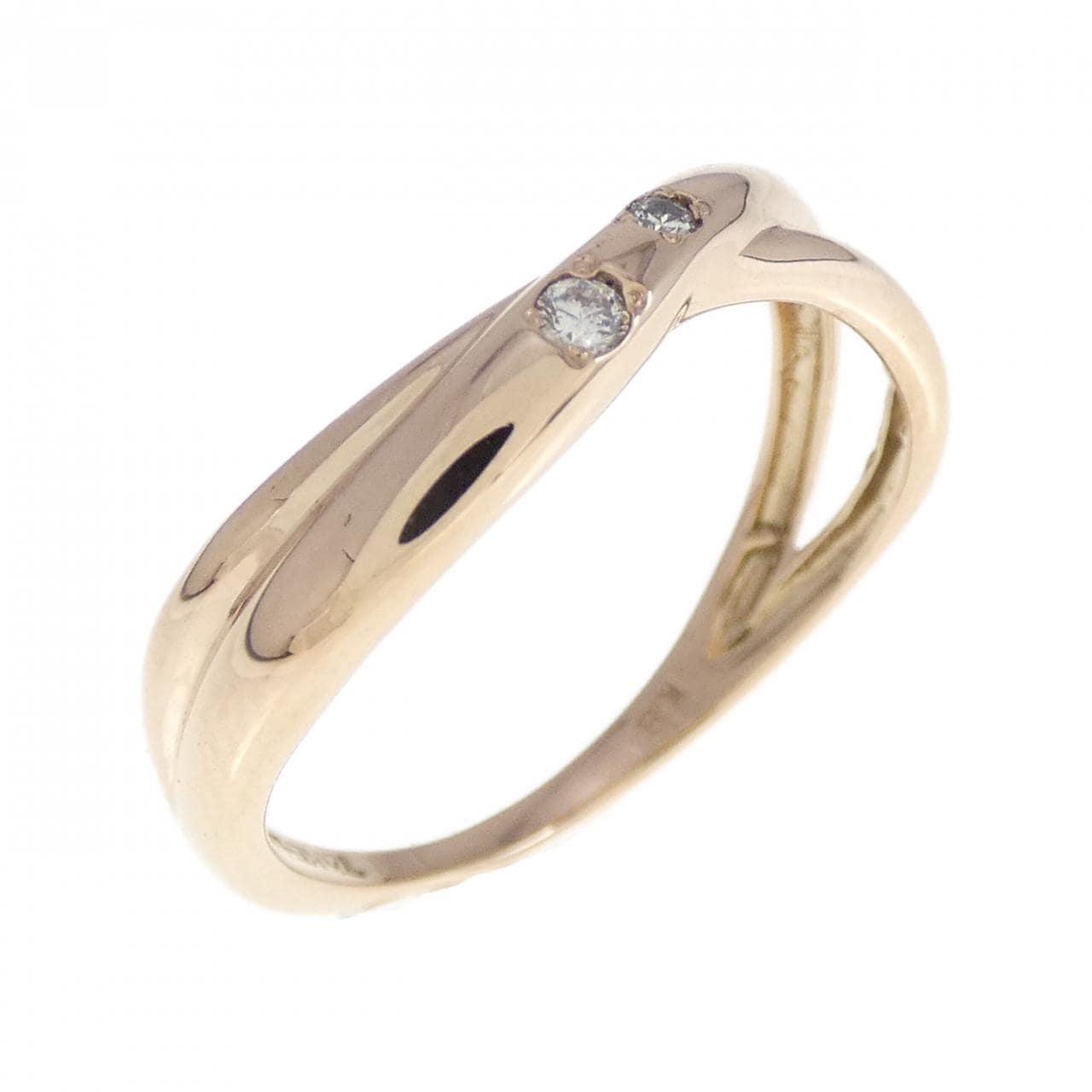 K18PG ダイヤモンド リング 0.03CT