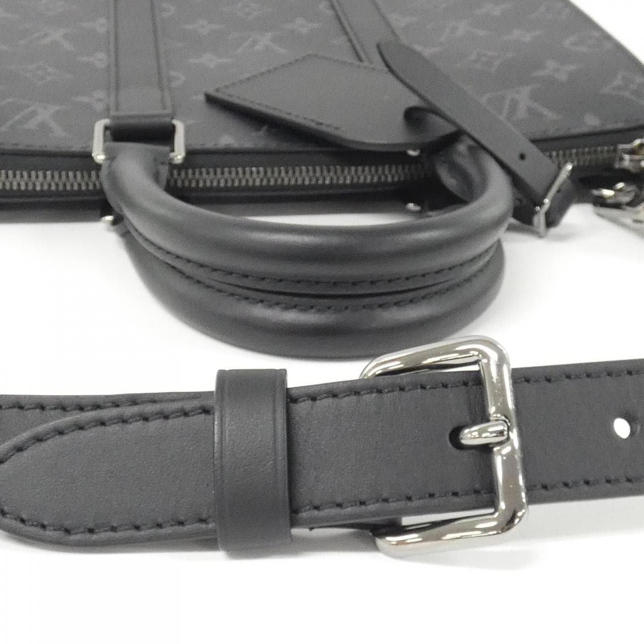LOUIS VUITTON Monogram Eclipse Sac Plat Cross M46098 Bag