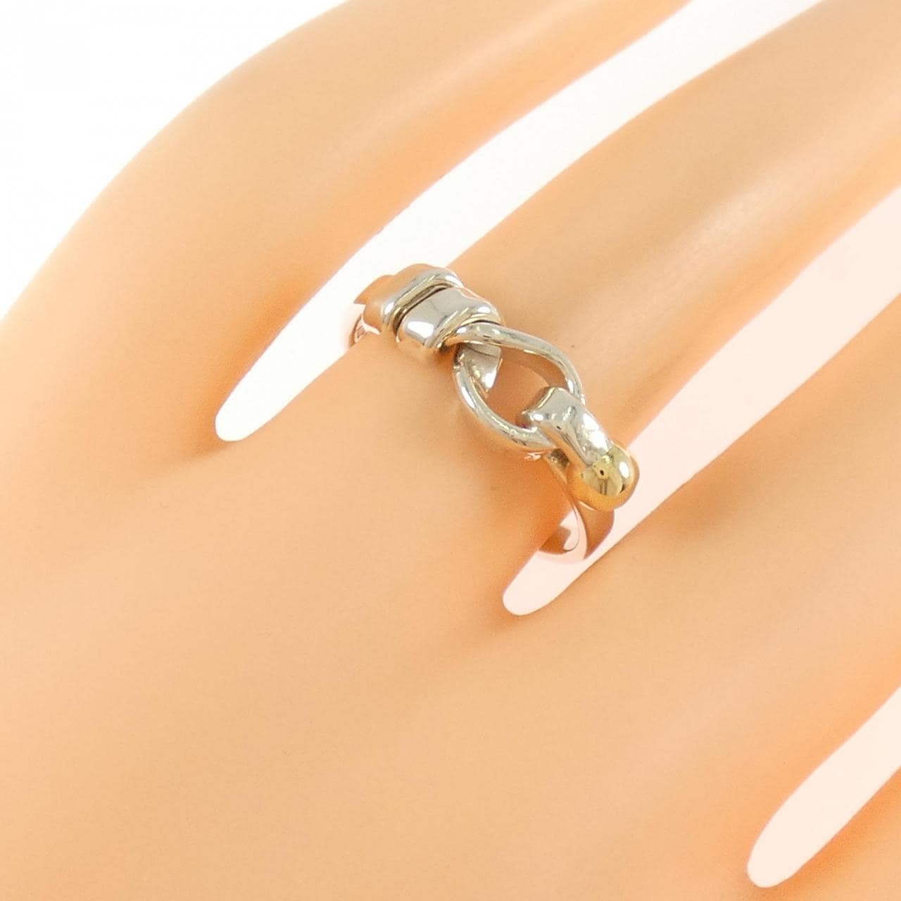 【ヴィンテージ】ティファニー フラットワイヤーラブノット リング