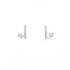 K18WG ダイヤモンド ピアス 0.21CT