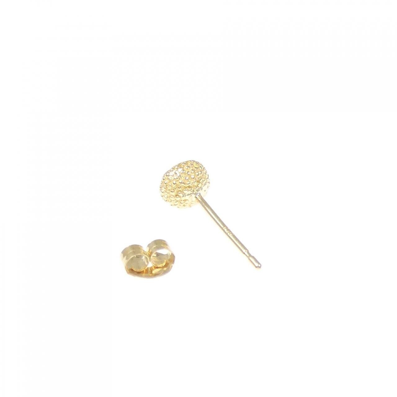 K18YG ダイヤモンド ピアス 片耳