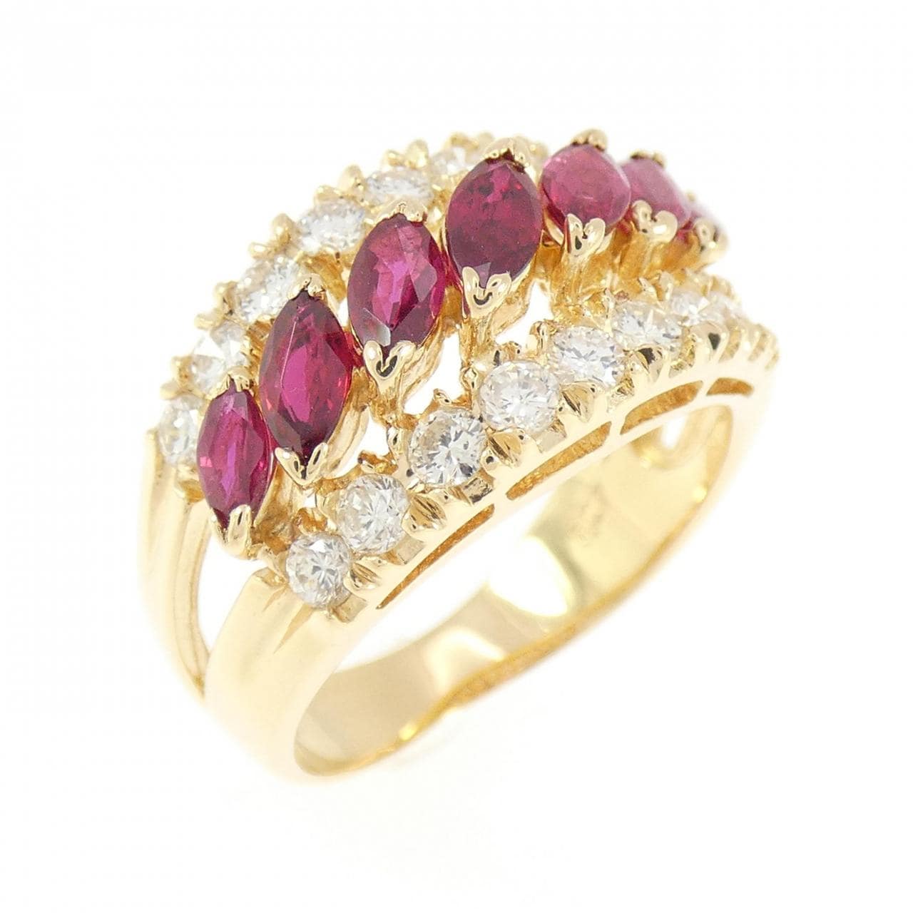 K18YG ルビー リング 1.07CT