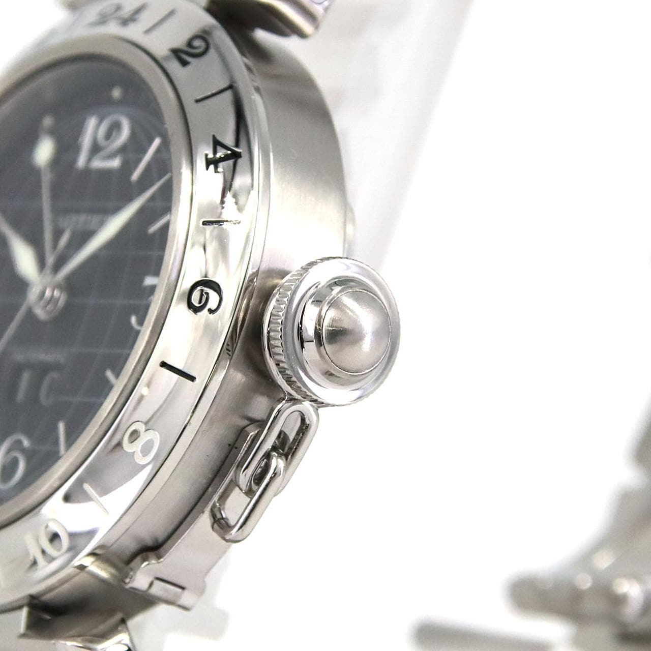 カルティエ パシャC GMTグランデデイト W31049M7 SS 自動巻