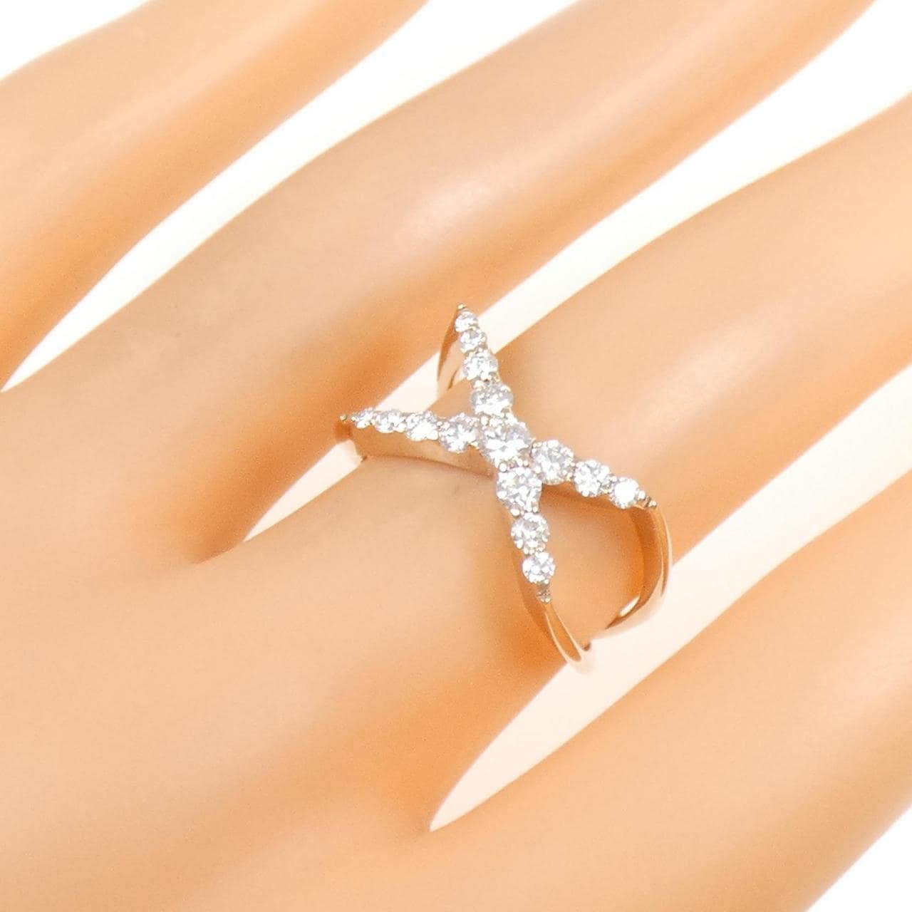 K18PG ダイヤモンド リング 0.50CT