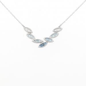 K18WG ダイヤモンド ネックレス 0.40CT