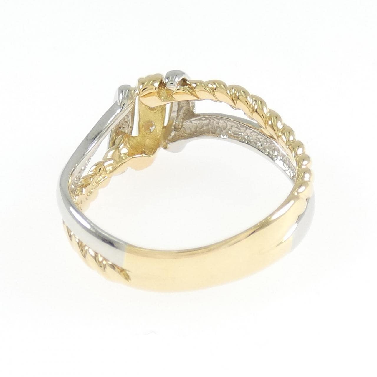 K18YG/K18WG ダイヤモンド リング 0.16CT