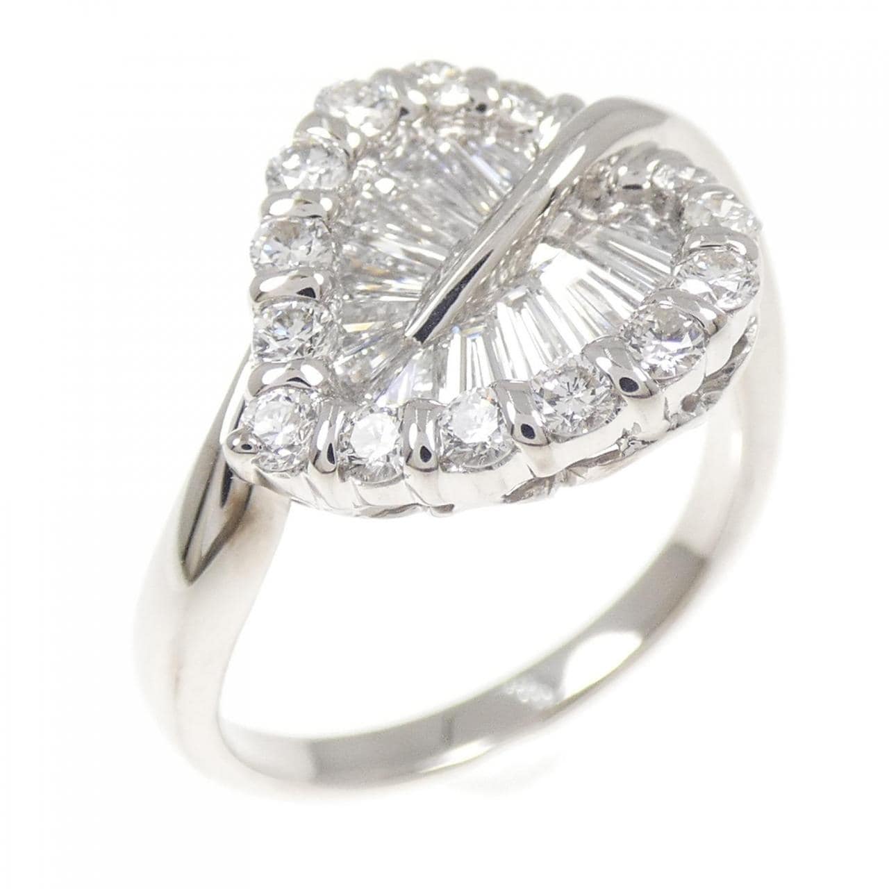 750WG リーフ ダイヤモンド リング 1.02CT