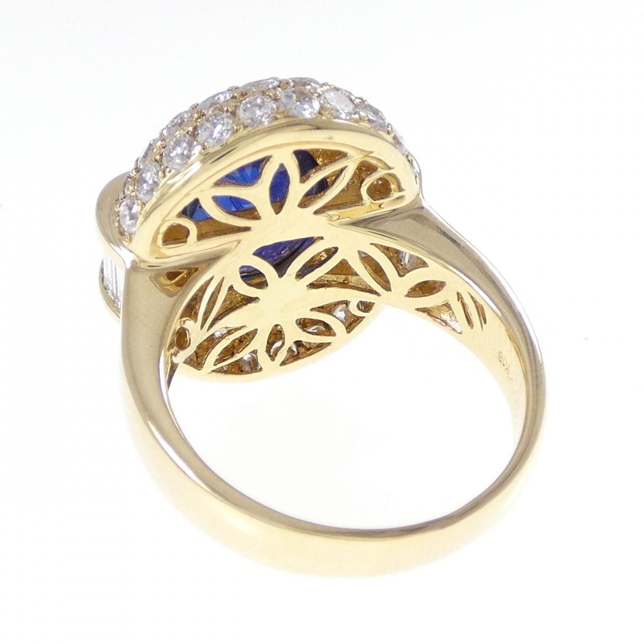 K18YG サファイヤ リング 8.69CT