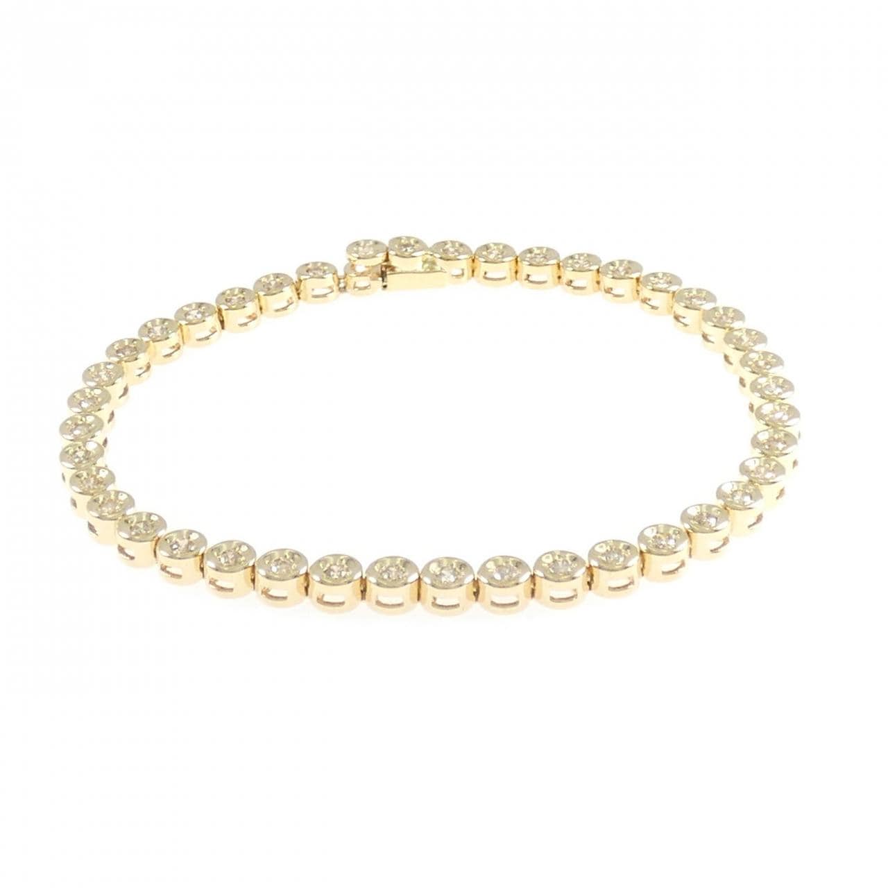 K18YG ダイヤモンド ブレスレット 1.00CT
