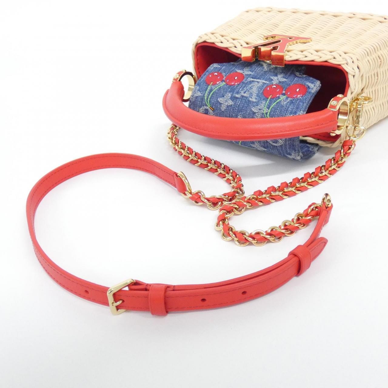 ルイヴィトン モノグラム デニム(LV X TM) カプシーヌ MINI M14295 バッグ