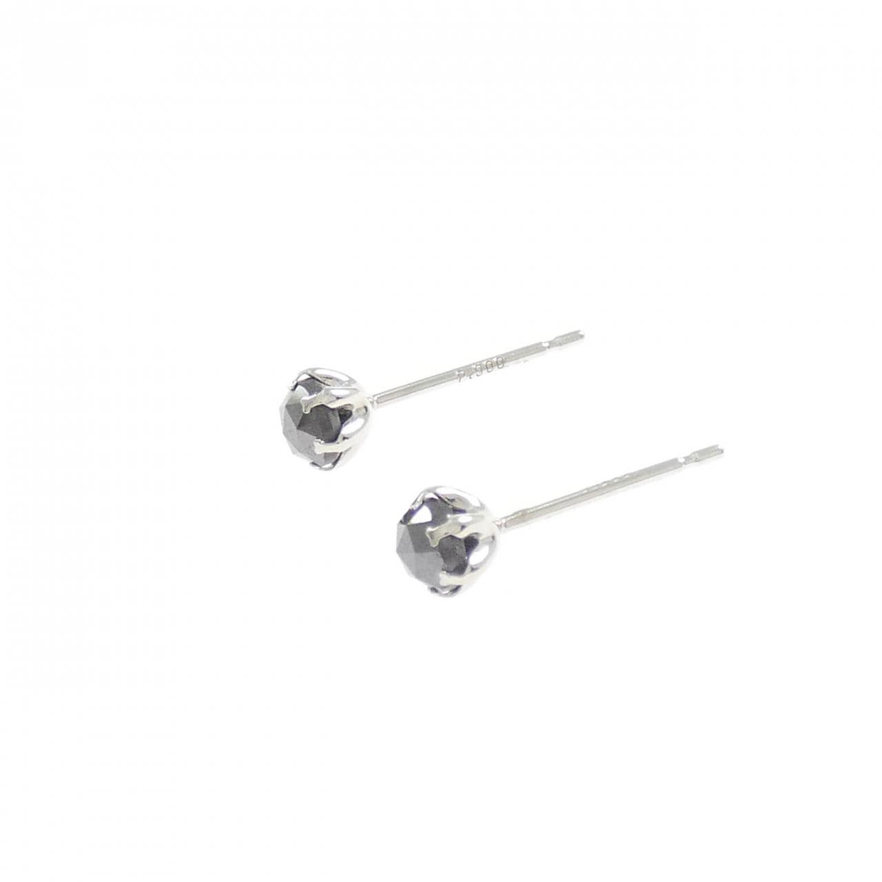 PT900 ソリティア ダイヤモンド ピアス 0.50CT
