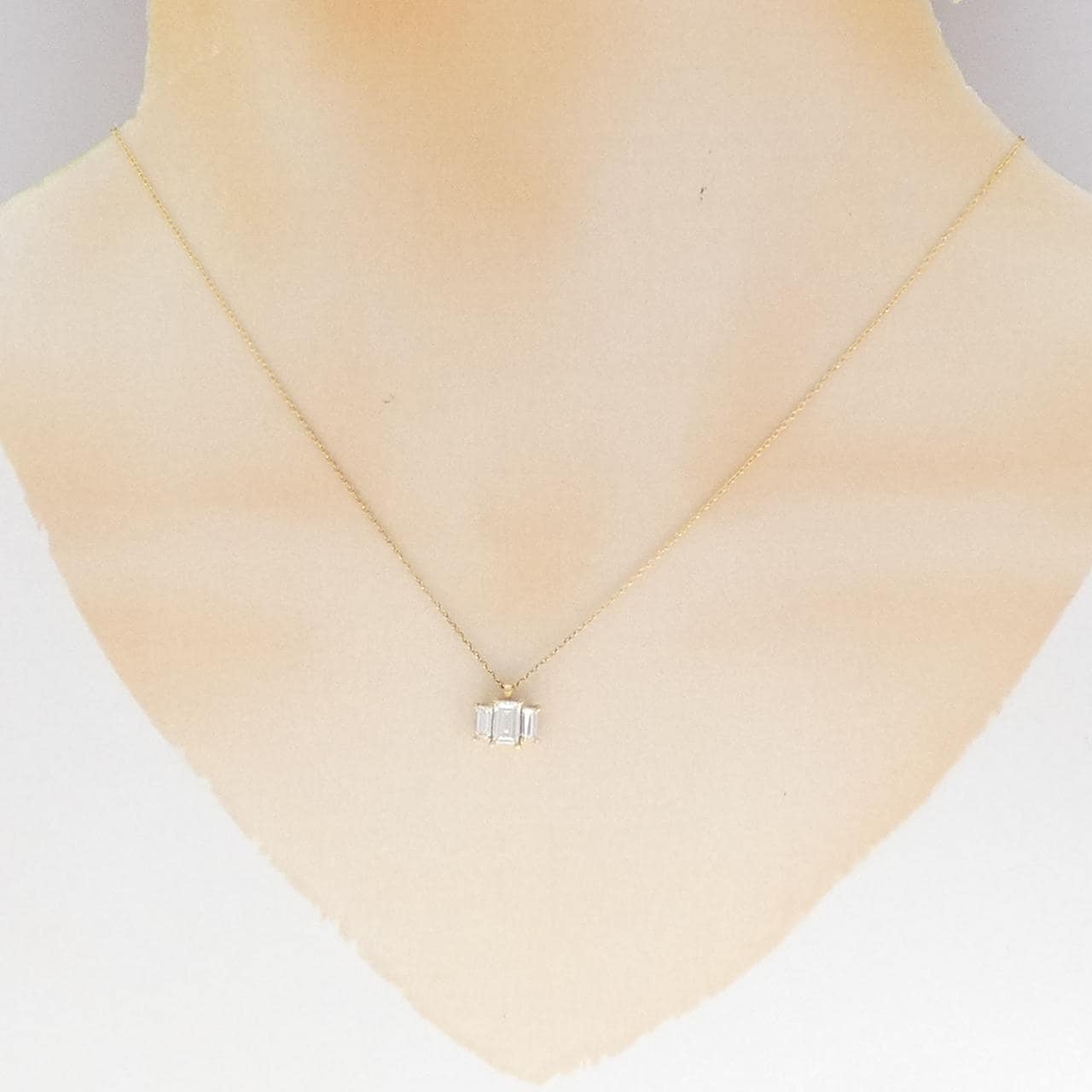 K18YG ダイヤモンド ネックレス 0.73CT