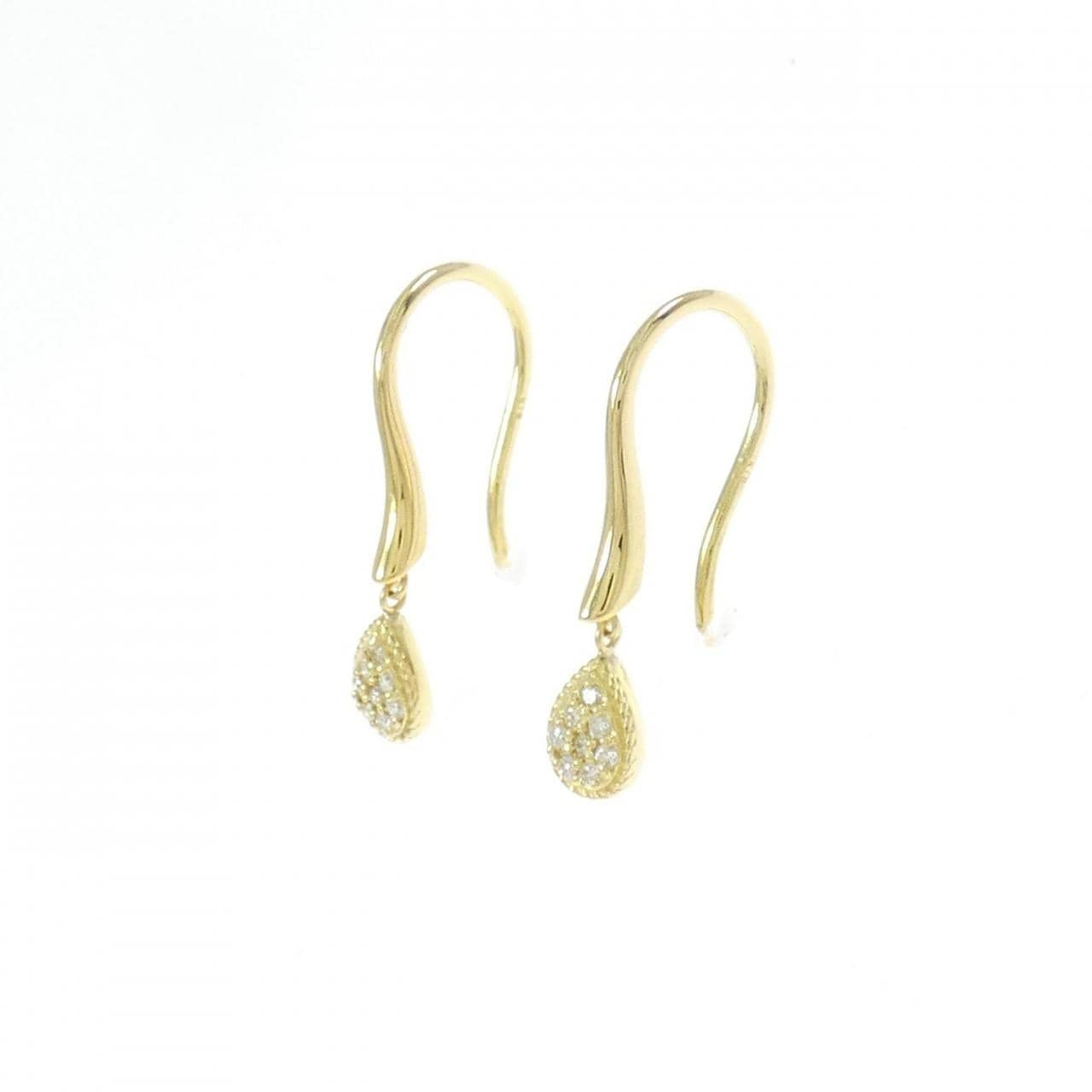 K18YG Diamond earrings 0.10CT