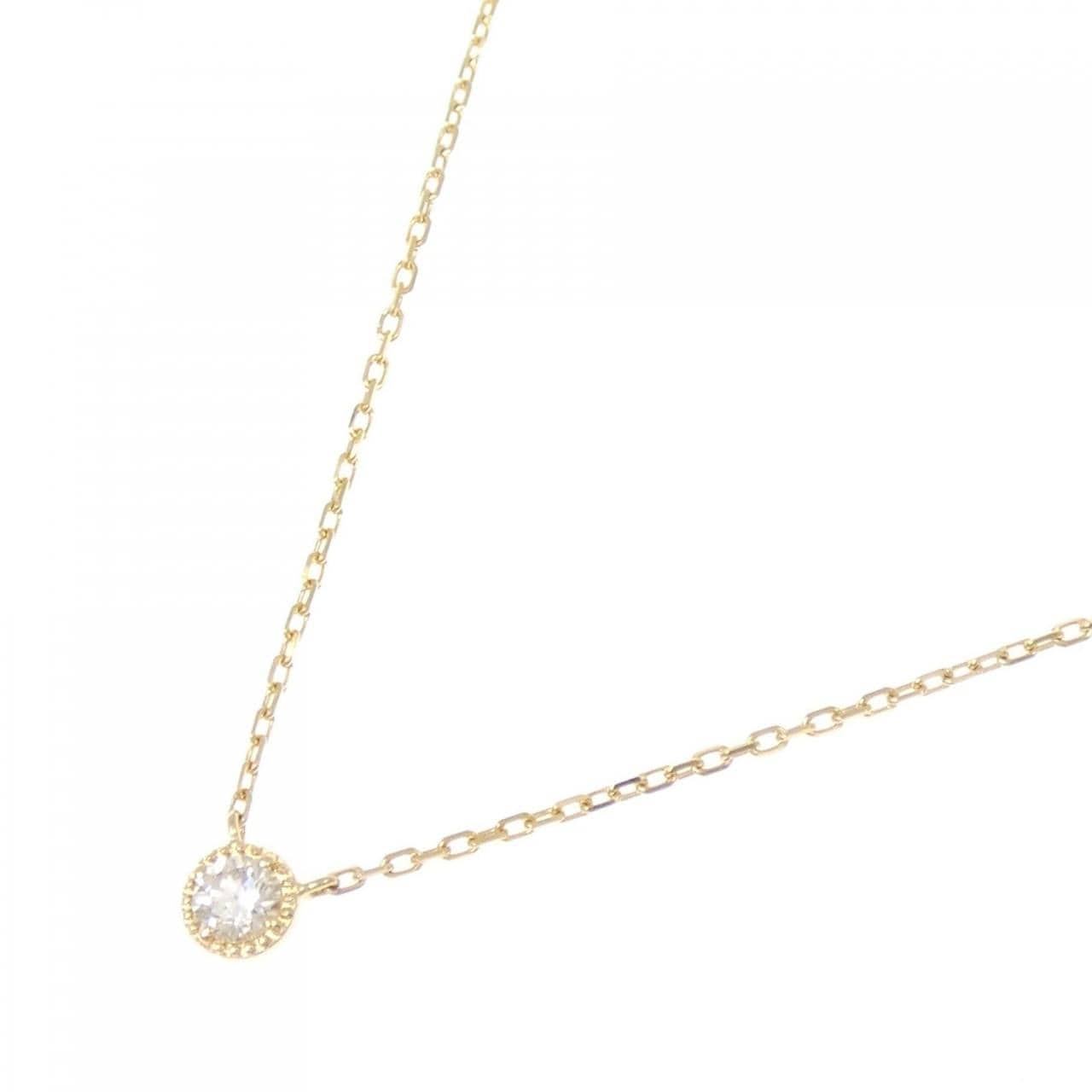 アガット ダイヤモンド ネックレス 0.07CT