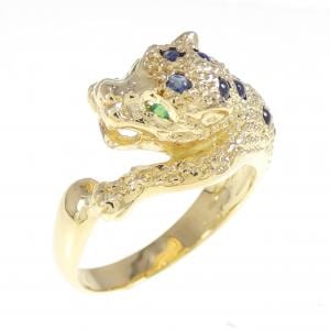 K18YG サファイヤ リング 0.48CT