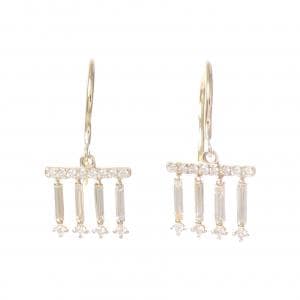 【新品】K18YG ダイヤモンド ピアス 0.28CT