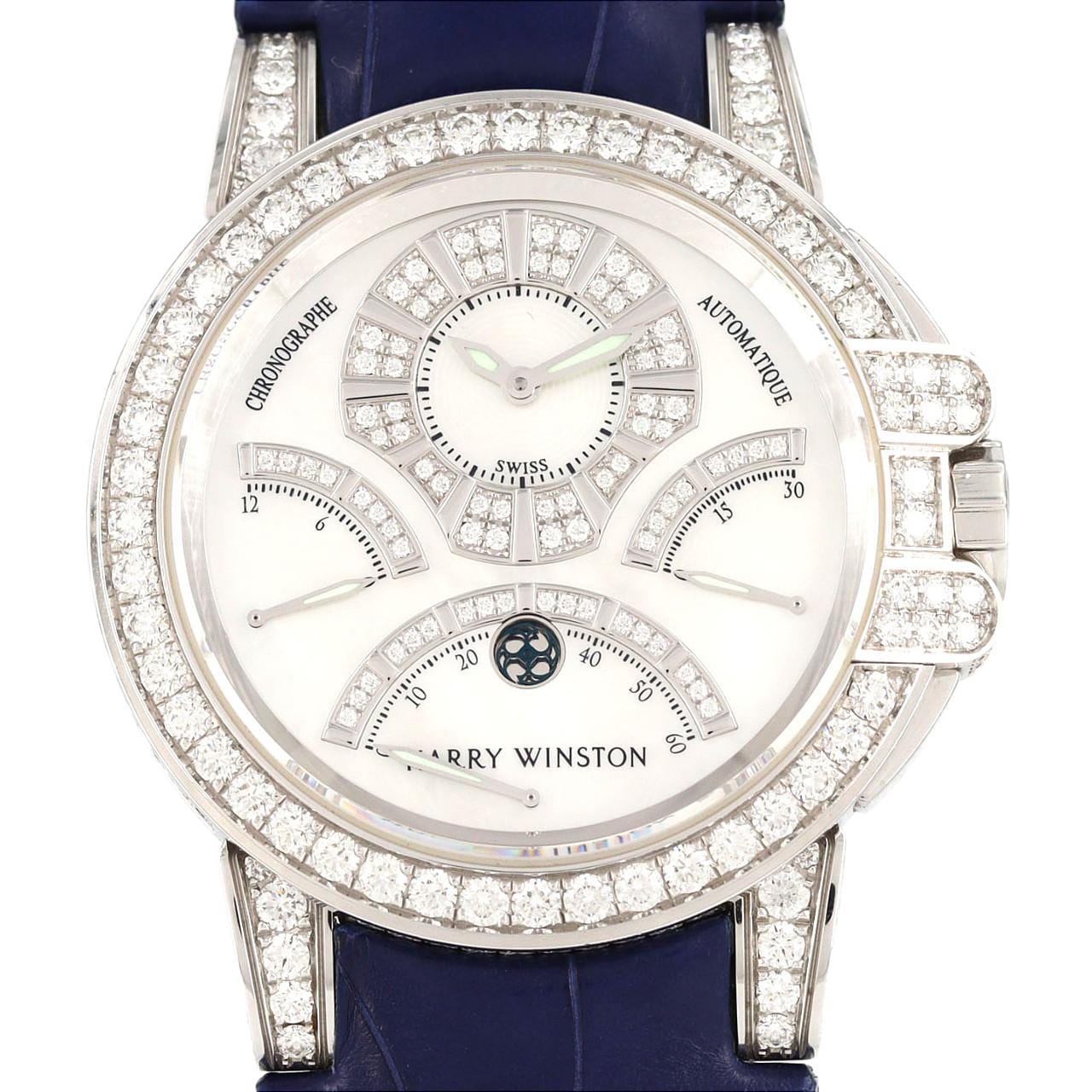 ハリーウィンストン オーシャントリレトロクロノ WG/D･ラグD OCEACT44WW002 WG 自動巻