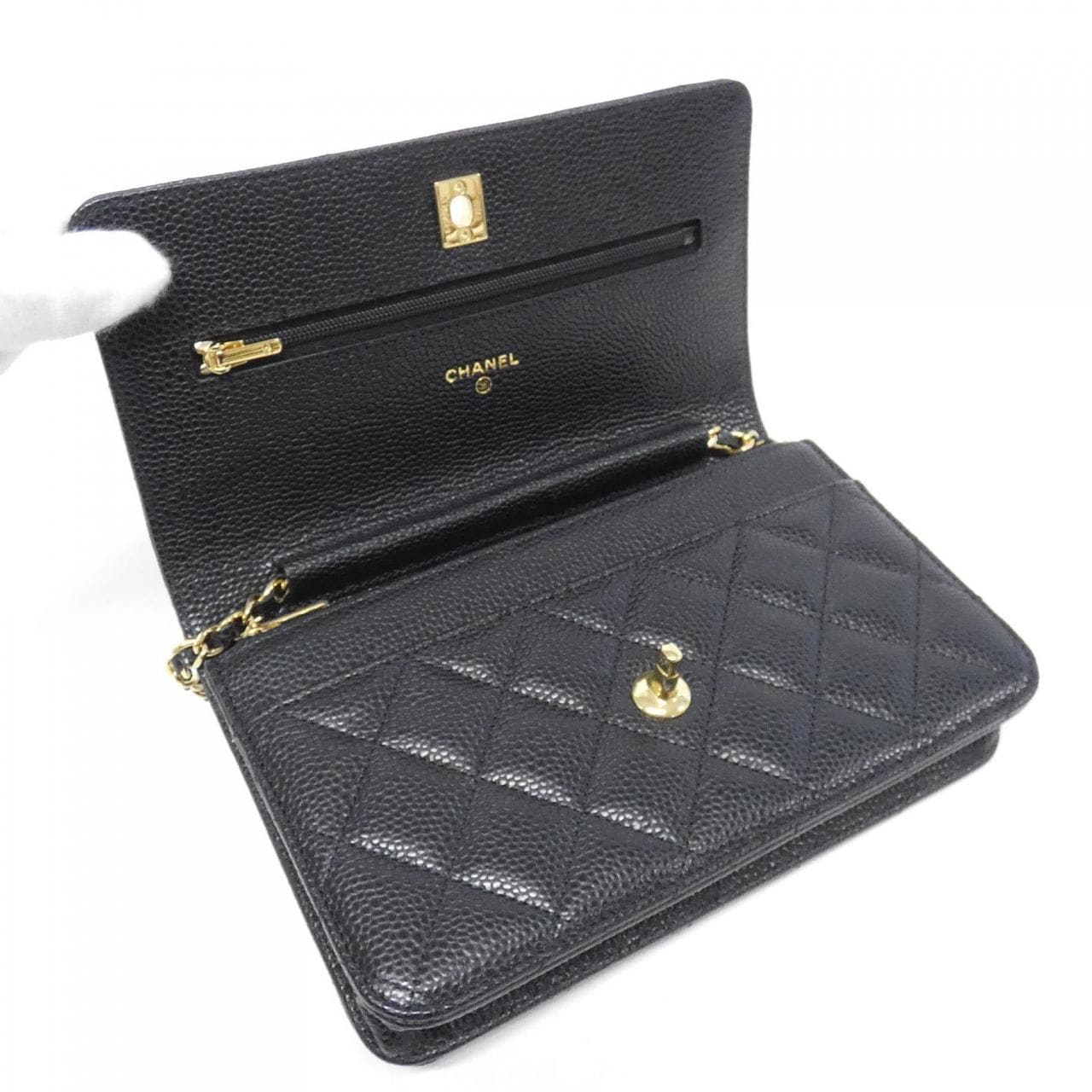 【未使用品】シャネル AP4241 チェーンウォレット