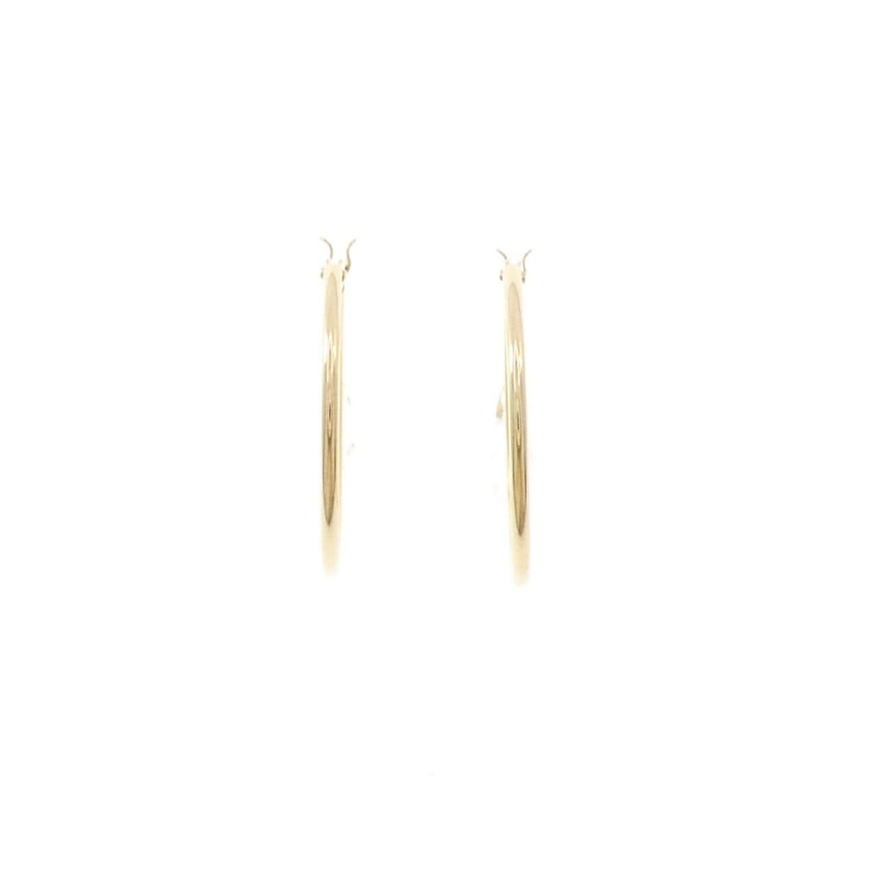 K18YG フープ ピアス