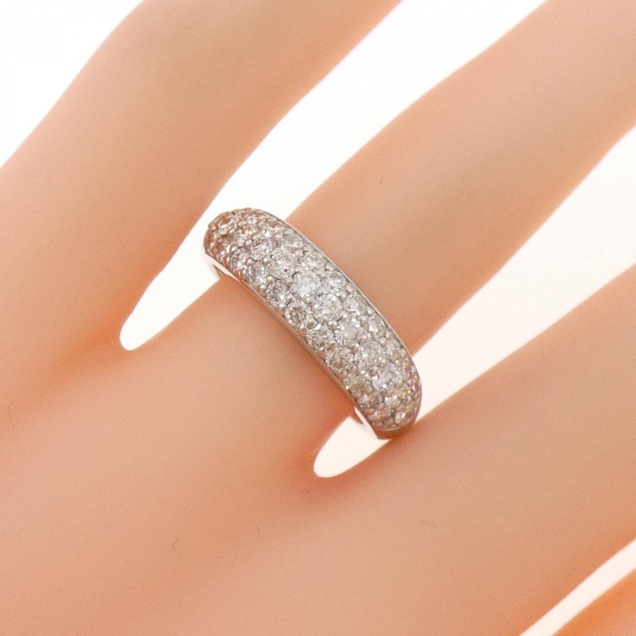 PT900 パヴェ ダイヤモンド リング 1.00CT