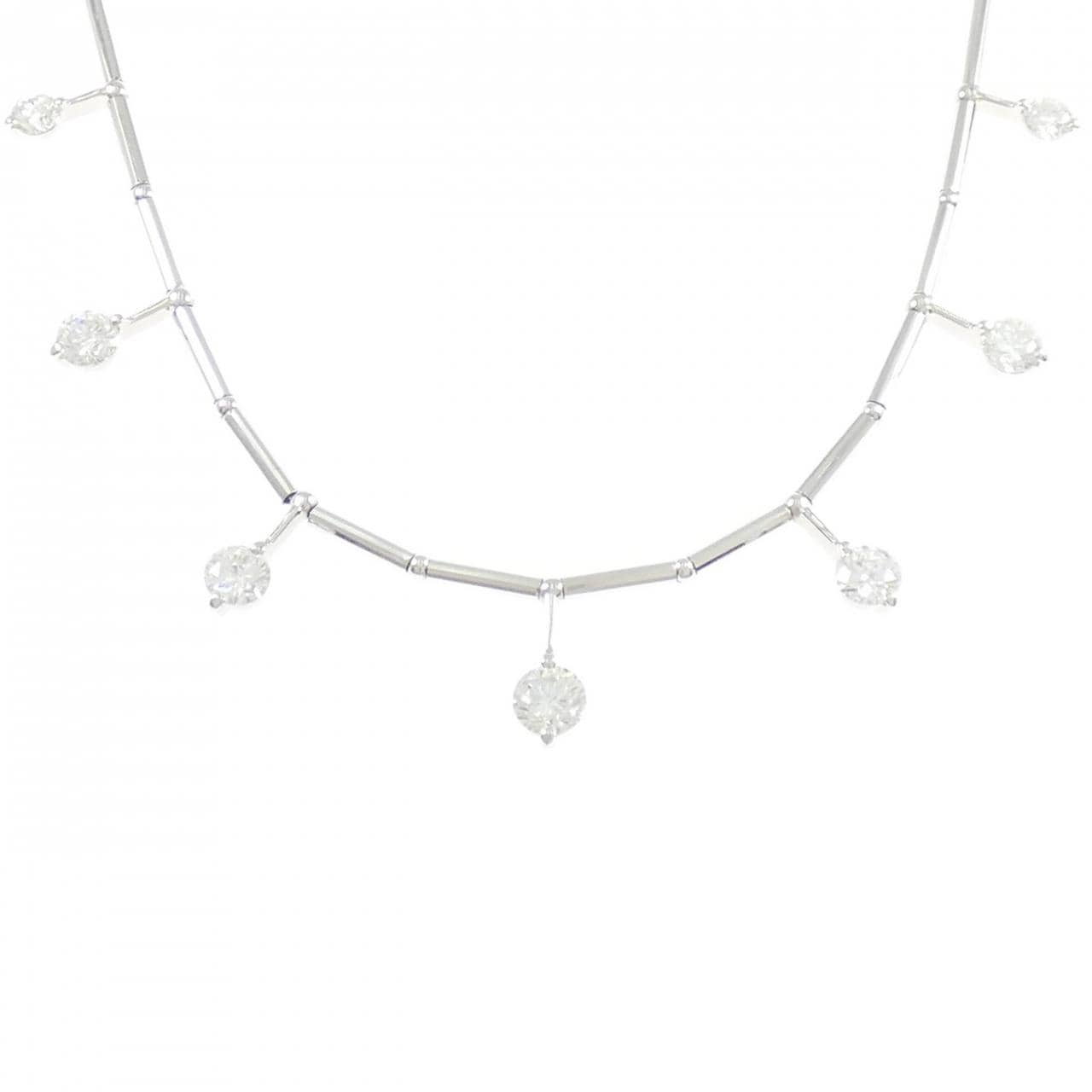 PT900/PT850 ダイヤモンド ネックレス 2.00CT