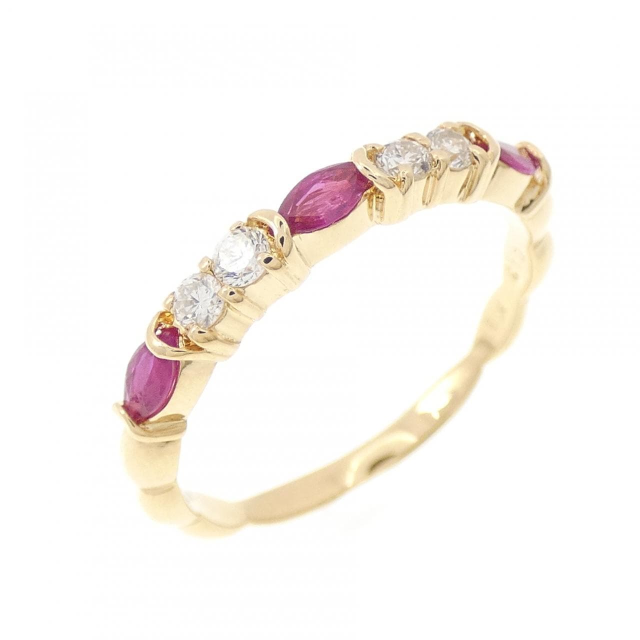 K18YG ルビー リング 0.23CT