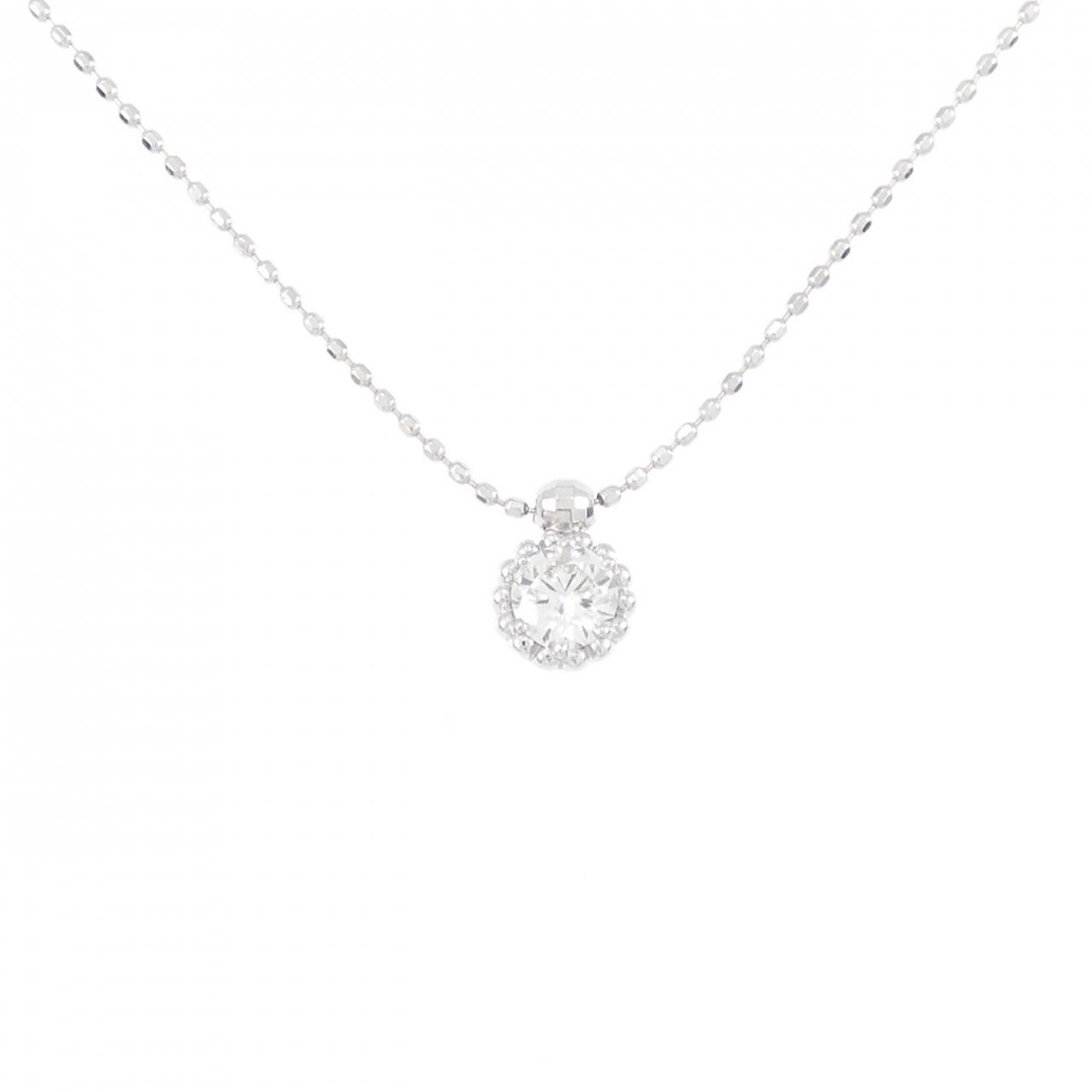 K18WG ダイヤモンド ネックレス 0.21CT