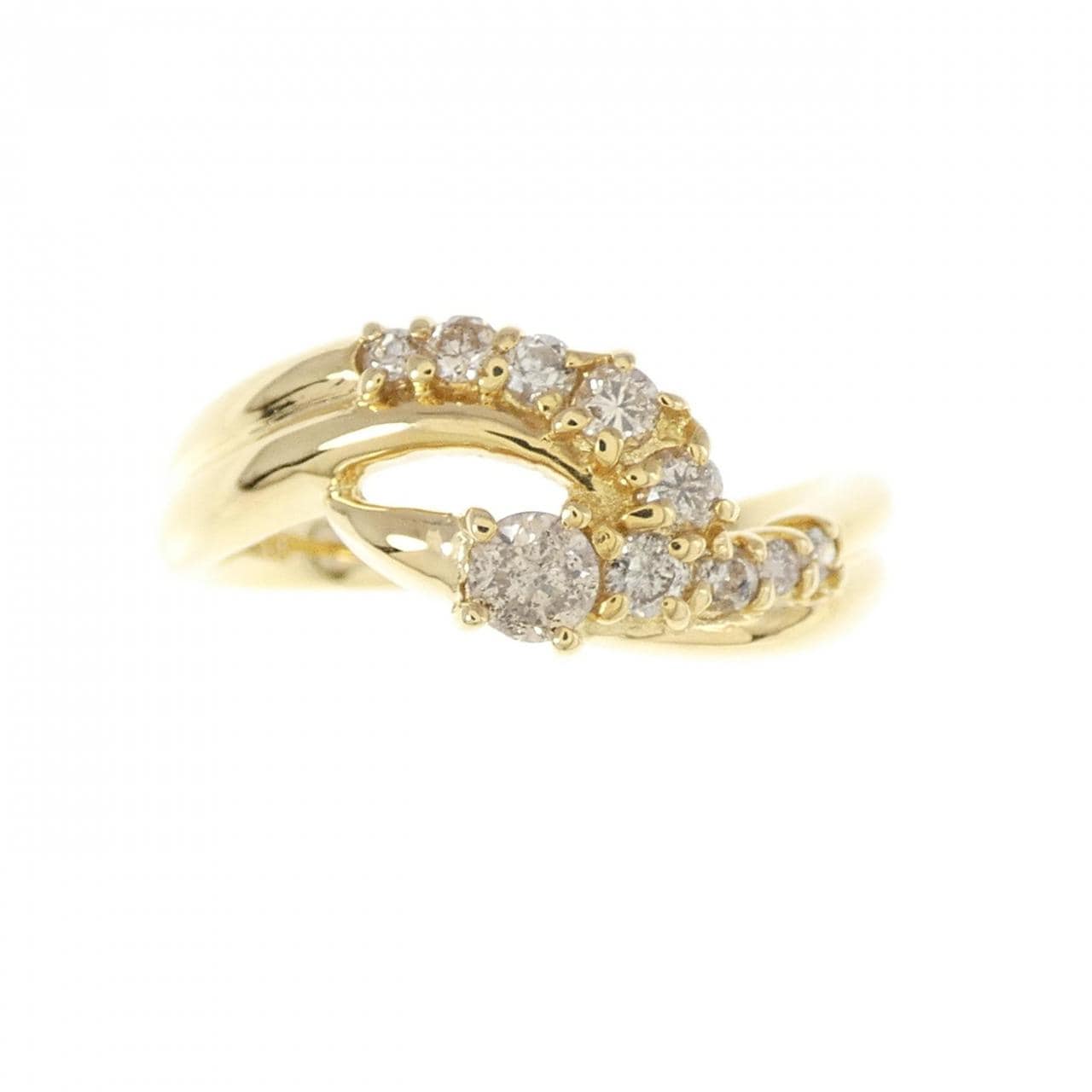 K18YG ダイヤモンド リング 0.32CT