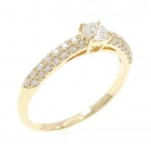 K18YG ダイヤモンド リング 0.23CT D VS1 3EXT