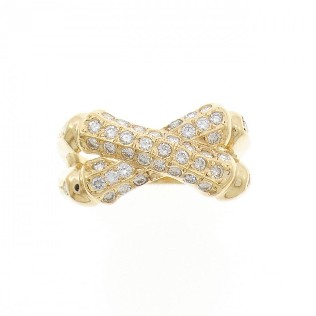 K18YG ダイヤモンド リング 0.52CT