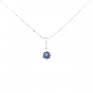 K18WG サファイヤ ネックレス 0.61CT