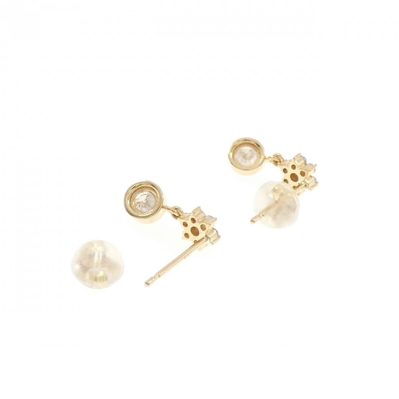 K18YG ダイヤモンド ピアス 0.38CT