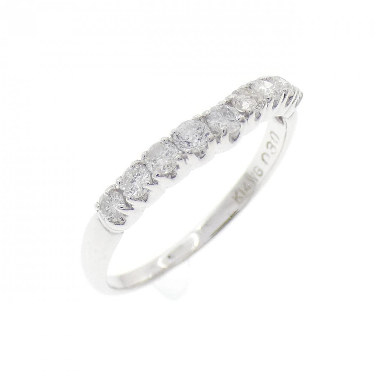 K14WG ダイヤモンド リング 0.30CT