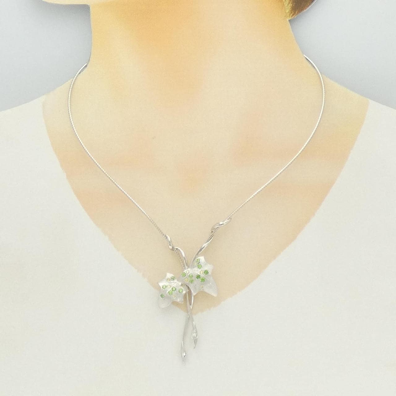 ミキモト デマントイドガーネット ネックレス 0.63CT