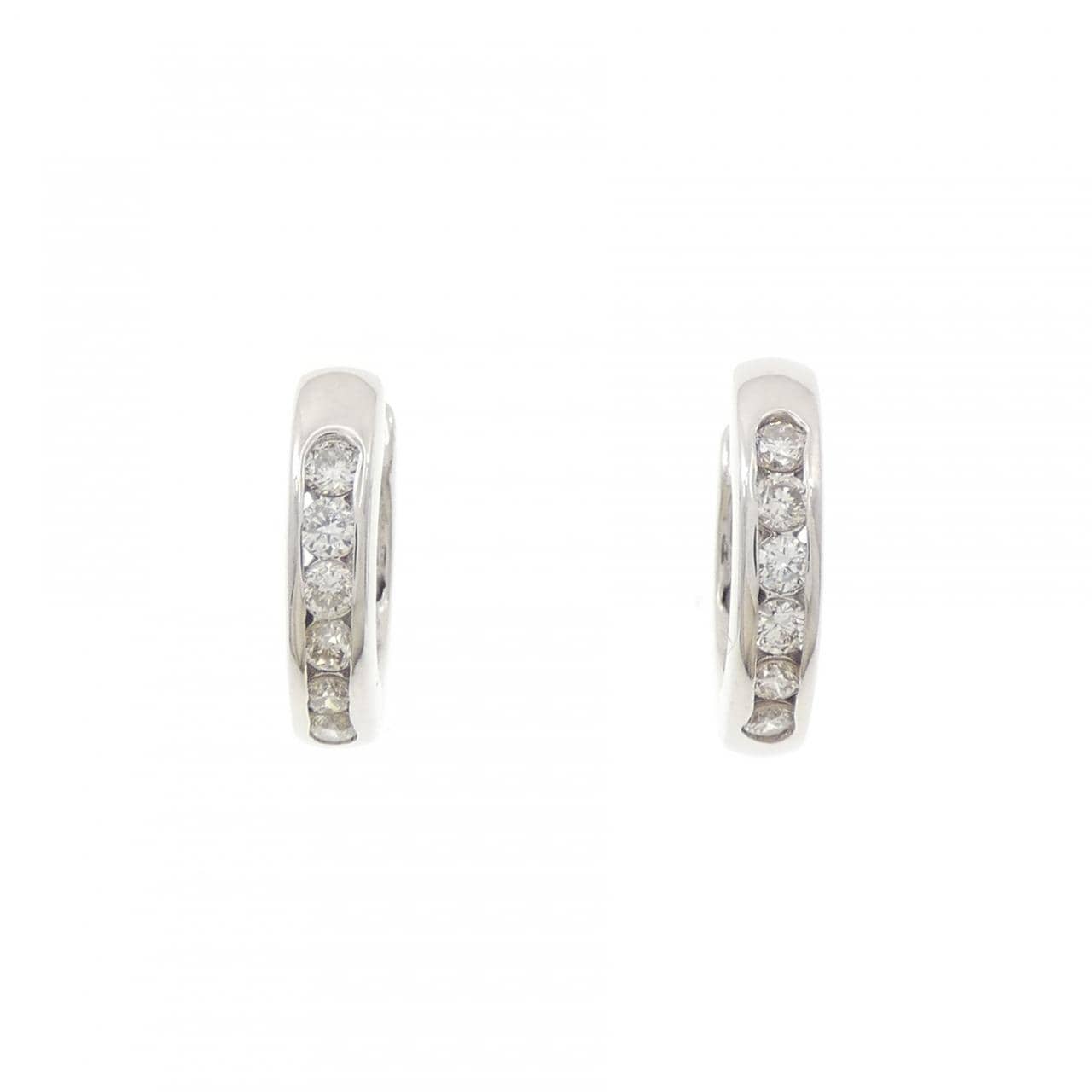 K18WG ダイヤモンド ピアス 0.24CT