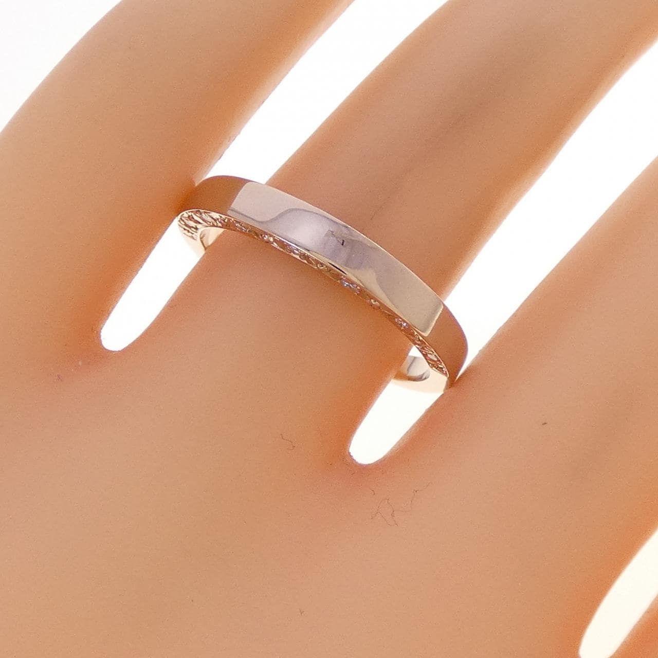 K18PG ダイヤモンド リング 0.11CT