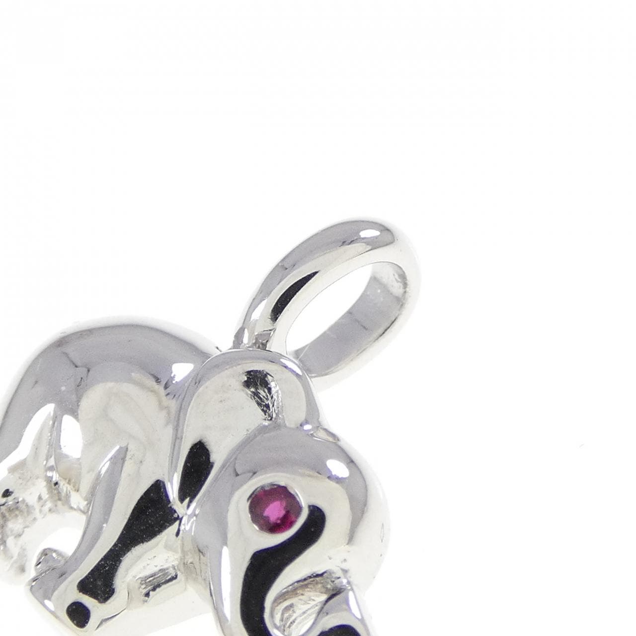 750WG エレファント ルビー ペンダント