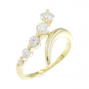 K18YG ダイヤモンド リング 0.70CT