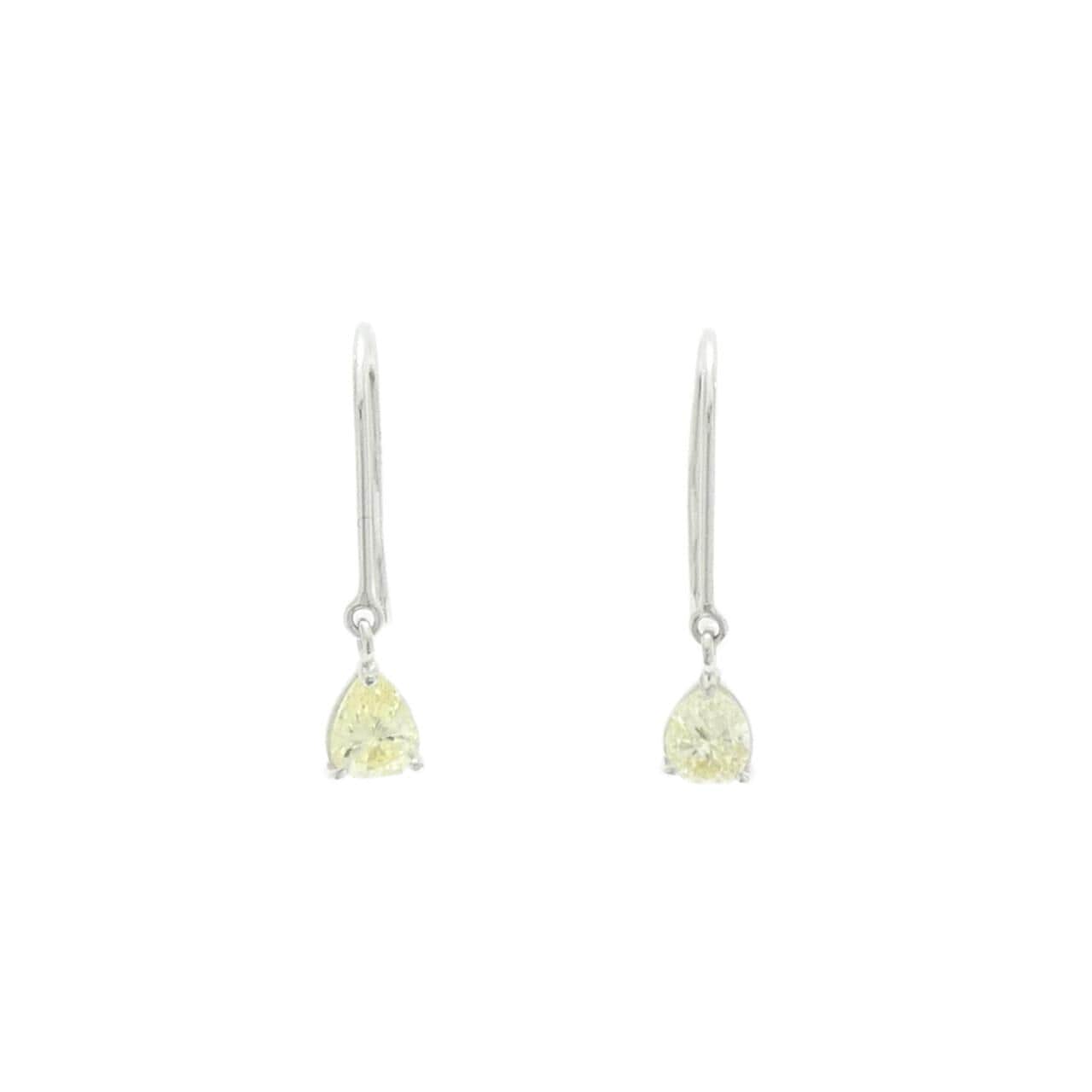 K18WG ダイヤモンド ピアス 0.72CT