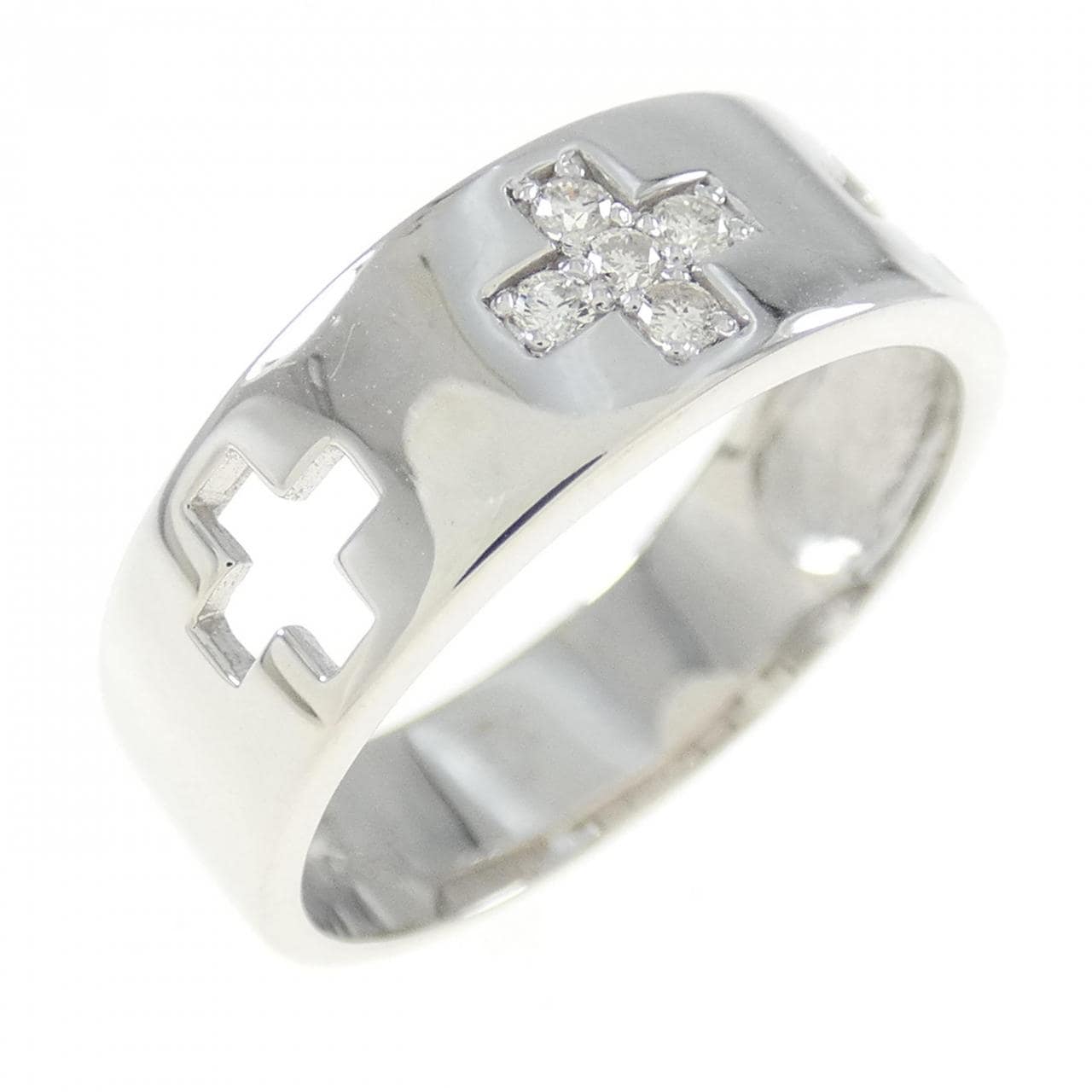 K18WG ダイヤモンド リング 0.06CT