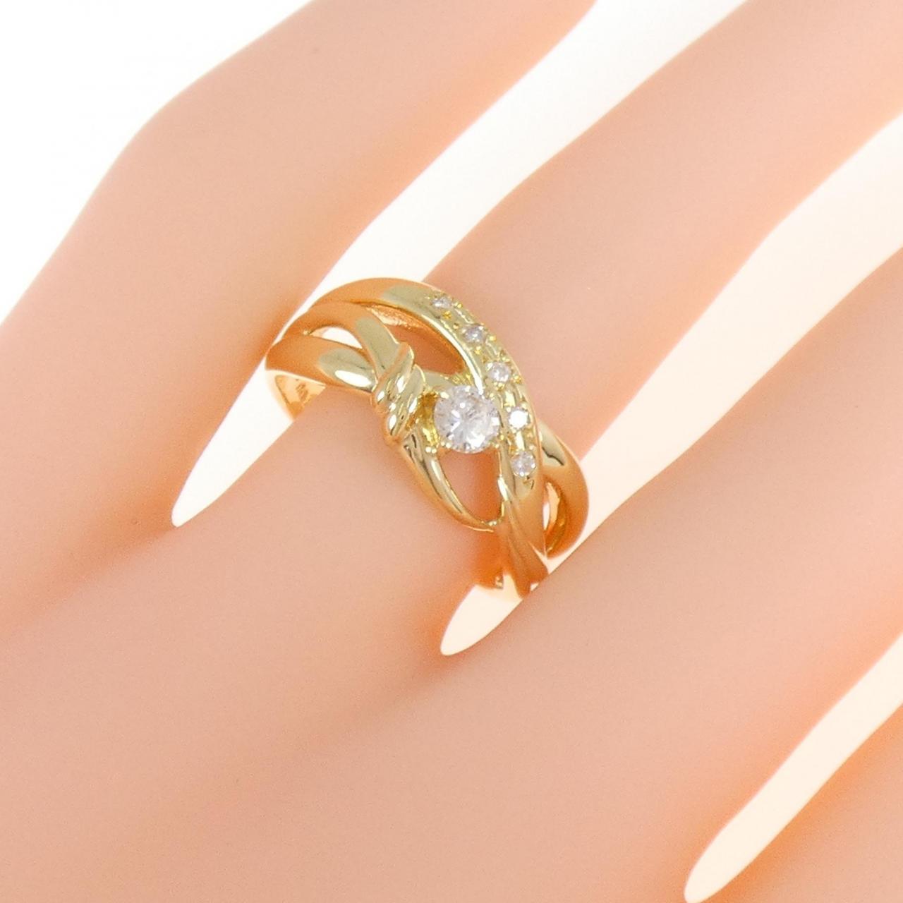 K18YG ダイヤモンド リング 0.20CT