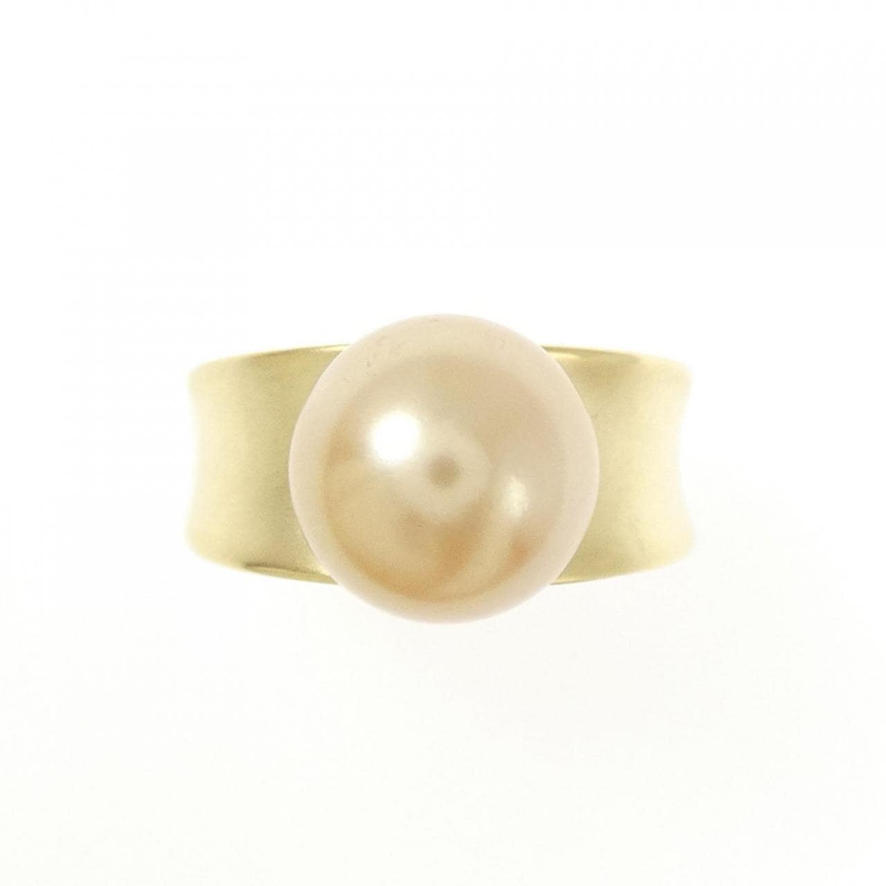 K18YG白蝶珍珠戒指10mm