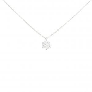 PT900/PT850 ソリティア ダイヤモンド ネックレス 0.376CT