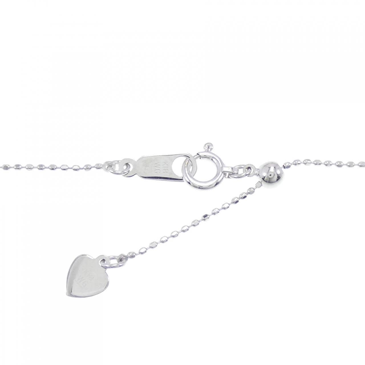 K18WG sapphire necklace 0.63CT